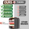 Mushroom for Dogs 170 Chews Turkey Tail Mushroom for Dogs Mushroom Supplement for Dogs Lions Mane Reishi Immunity Support Multivitamin Joint Health En